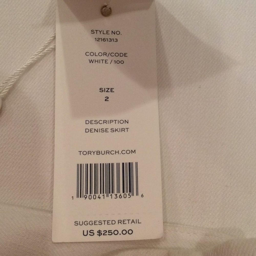 NWT Tory Burch Denise Faux-Wrap Denim Denise Skirt - Picture 7 of 7